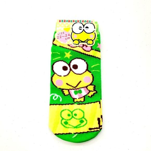 2/$20 Brand New Japan Sanrio Kerokerokeroppi Socks - Picture 1 of 5